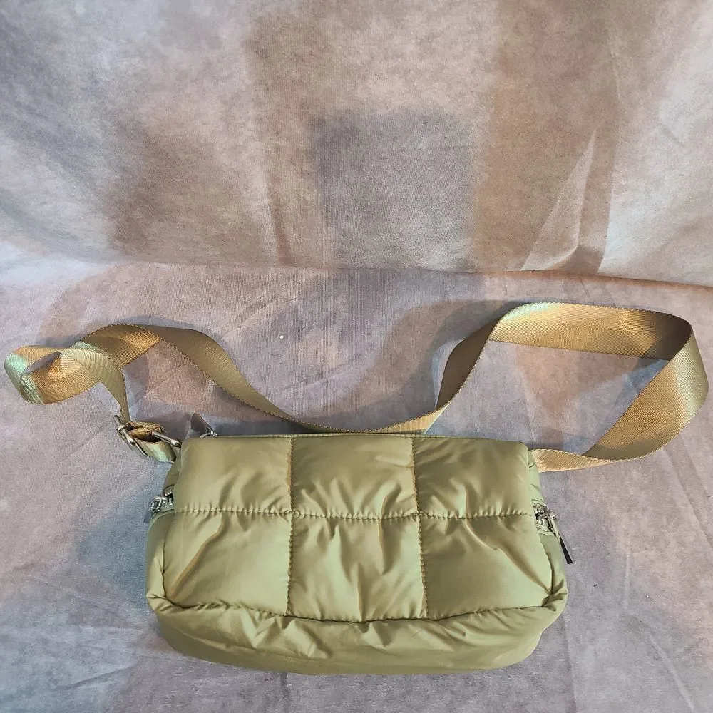 Top Shop Beige Square‎ Quilted Shoulder Bag NWOT